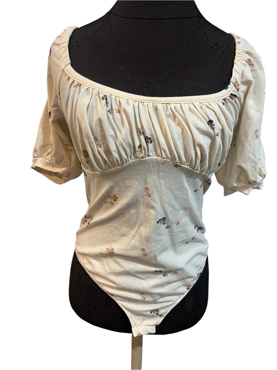 Free People Tops - Free People Intimately Floral Puff Sleeve Bodysuit Cottagecore Boho Dainty